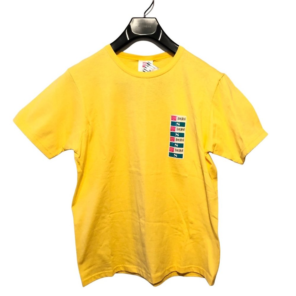 Vintage Hanes Her Way 90s Women Small Yellow Sunburst With Original Tags T-shirt